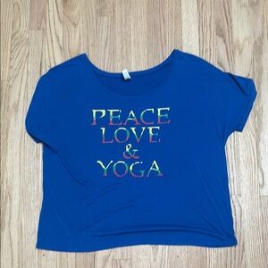 Yoga Shirt - Peace Love & Yoga